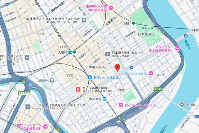 ミリアレジデンス日本橋人形町の地図