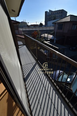 ひたちなか市笹野町3丁目　15-33のバルコニー|南向きのバルコニーも魅力です。