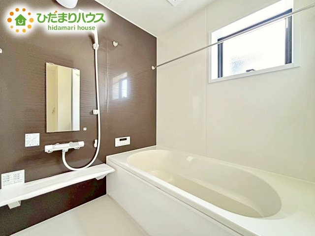 【浴室】 | 笠間市旭町第12　新築戸建　3号棟 | 今日も１日お疲れでした。広いお風呂で疲れを癒してください、、、♡