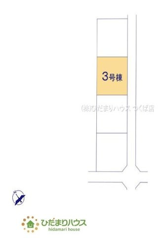 【区画図】 | 笠間市旭町第12　新築戸建　3号棟 | 駐車場4台完備！敷地が広いのでバイクや自転車も置けます