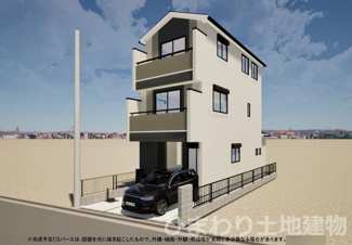 【外観】 | 南区相武台3丁目  1号棟 4期 | イメージパース（完成時に現況と異なる場合は現況優先となります）