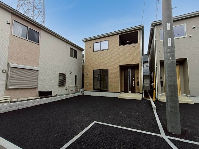 三郷市　戸ケ崎3丁目　新築戸建　全7棟の前面道路含む現地写真|前面道路含む現地写真です