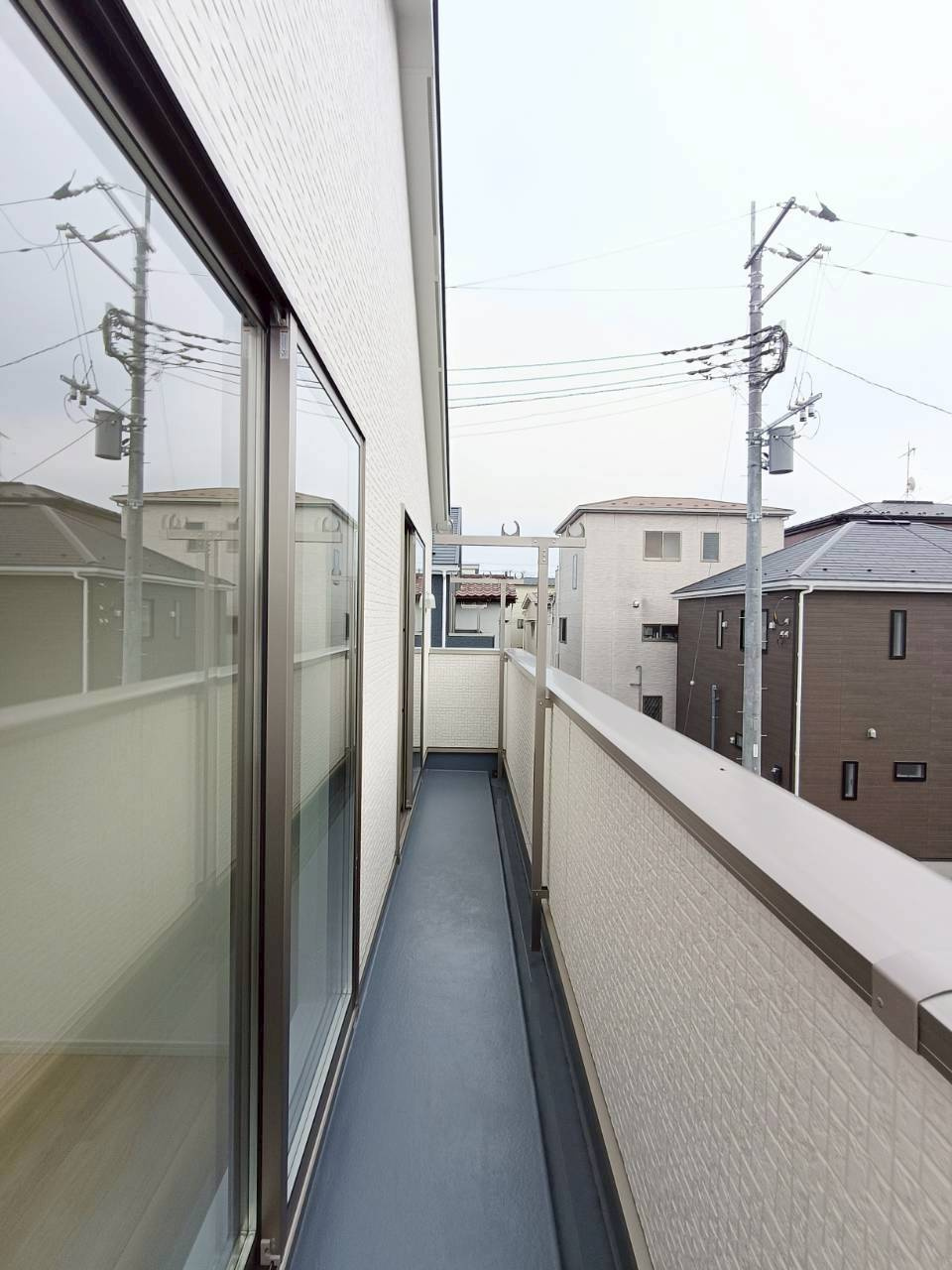 三郷市　戸ケ崎3丁目　新築戸建　全7棟のバルコニー|陽当たり良好なバルコニーです