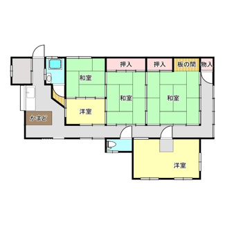 【間取り】 | 【価格変更】氷上町伊佐口中古平屋建て