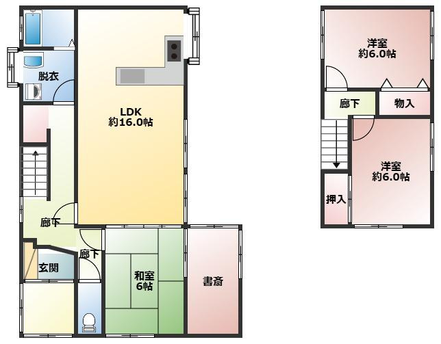 今町7丁目　中古戸建　（内外装リフォーム済）の間取り