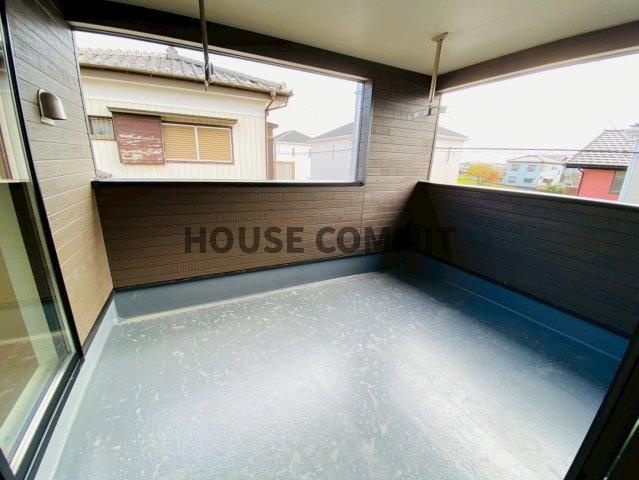 八街に第１７　新築3号棟のバルコニー