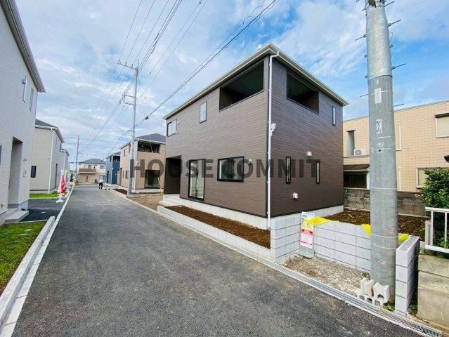 八街に第１７　新築3号棟の前面道路含む現地写真