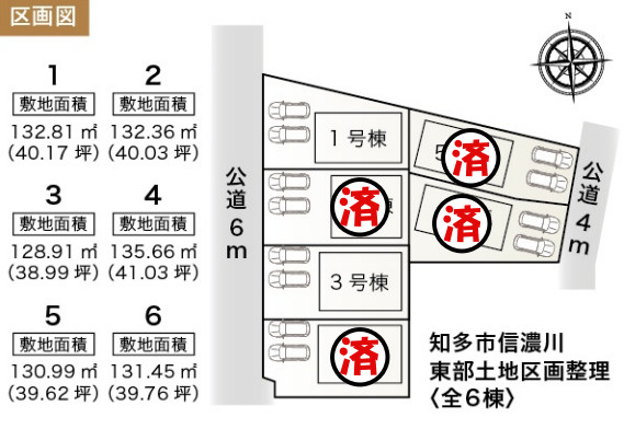 【今からご案内可能】知多市八幡字宗作 全6棟 の区画図|事前予約にて現地ご見学いただけます！お気軽にお問い合わせください♪
■株式会社　セキュアハウス■
住宅ローンに強く、知識、経験豊富なスタッフ在籍
お客様に寄り添い、ご成約後もサポート致します