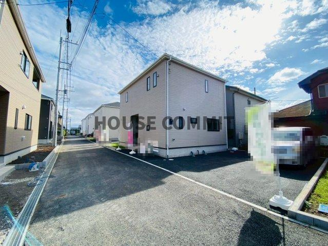 八街に第１７　新築５号棟の前面道路含む現地写真