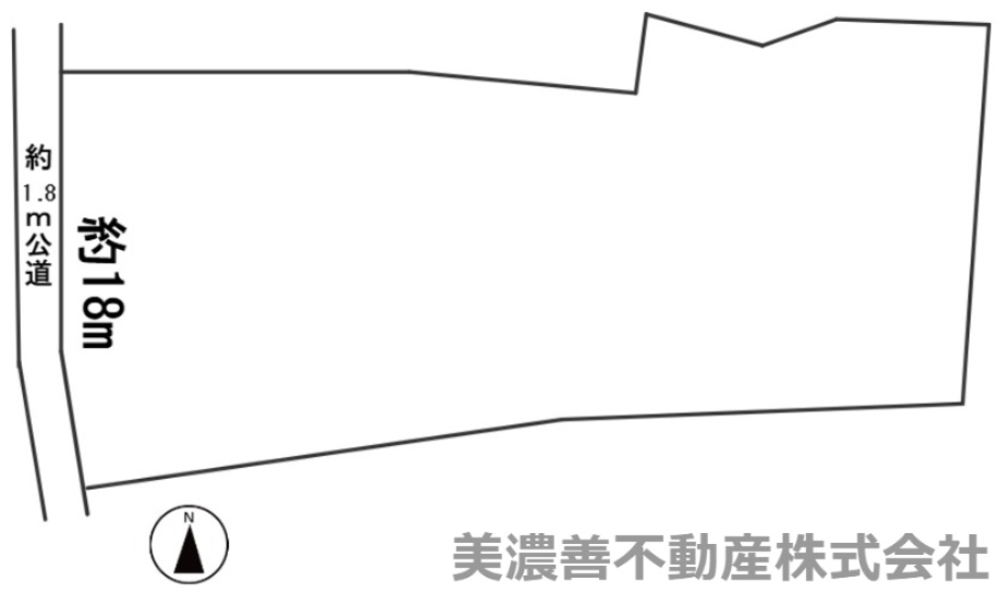 ６５５９４　岐阜市長良土地の区画図