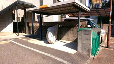【その他共用部分】 | カメリヤハイツ | 屋根付き駐輪場