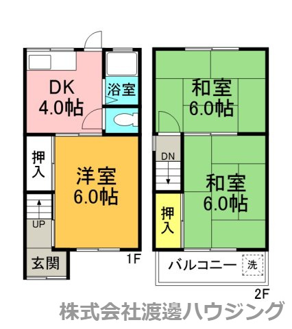 横小路町1丁目一戸建の間取り
