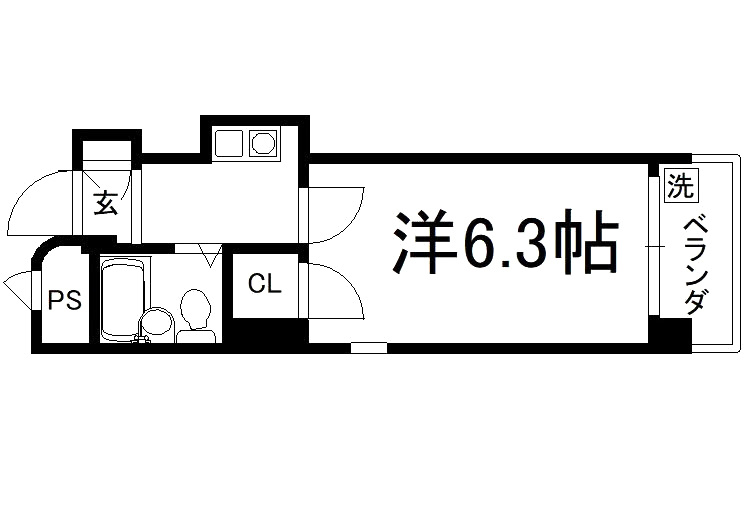プラザ出水通の間取り|【代表的な間取です】