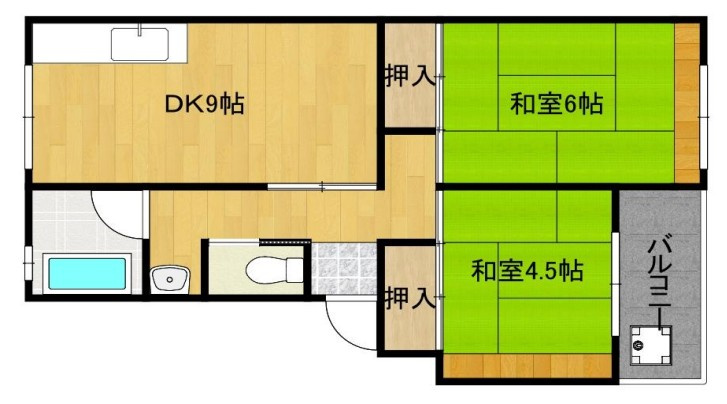 神戸市垂水区上高丸１丁目の賃貸マンションの間取り