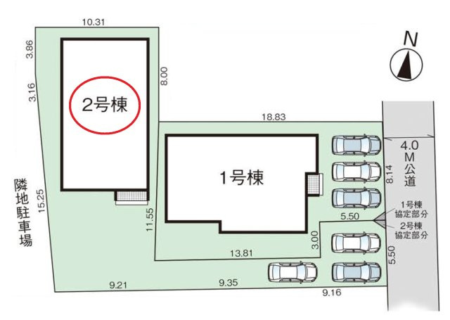 飯能市双柳・全2棟　新築一戸建　2号棟　～平屋住宅～|【全2棟・2号棟】カースペース3台可能。