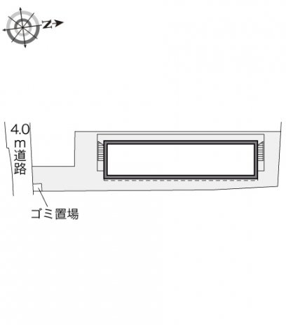 レオパレスコスモスの駐車場