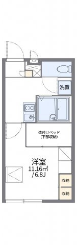 レオパレスフォレストコート大井の間取り