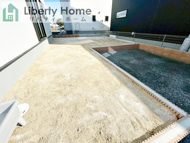 第1常総市東野原　新築戸建　1号棟の庭