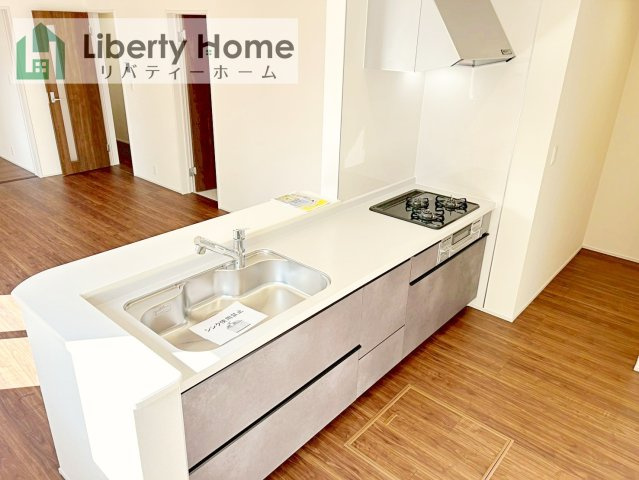 第1常総市東野原　新築戸建　1号棟のキッチン