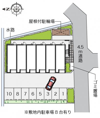 レオネクストふみつきの駐車場