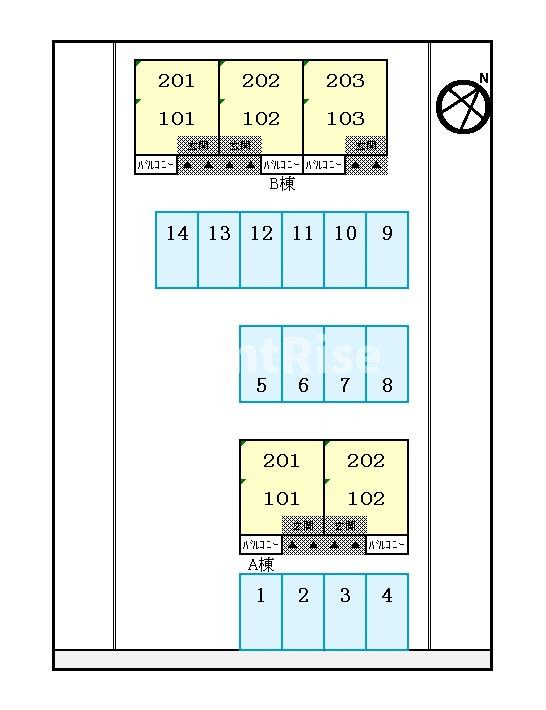 ベル　ソレイユＡの駐車場|駐車場