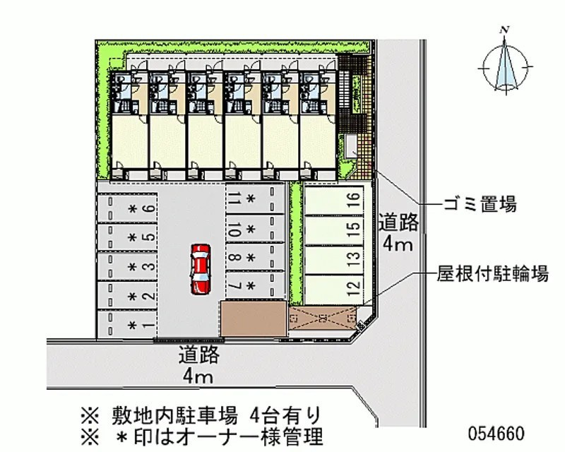 レオネクスト藤井寺の駐車場