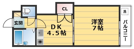 マンション西嵐の間取り