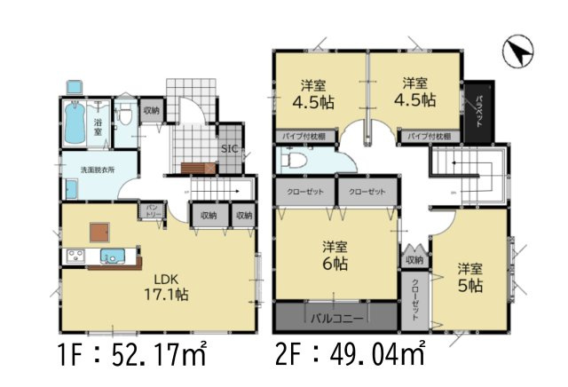 福岡市城南区友丘4丁目第1-3棟（3号棟）の区画図|配置図（3号棟）