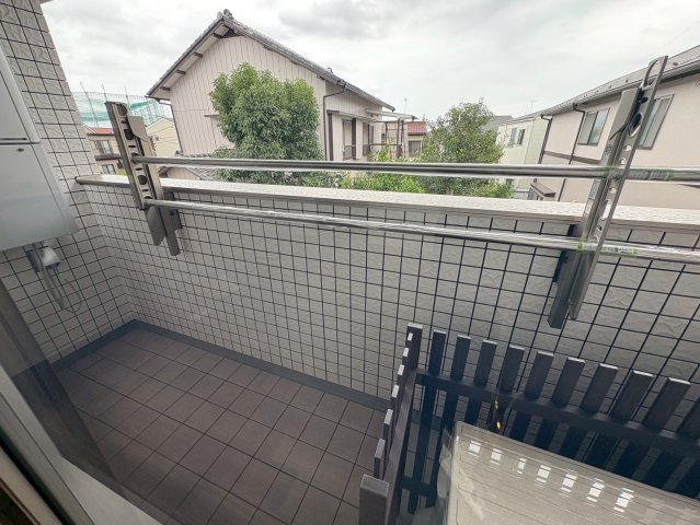 ポプリ中山のバルコニー