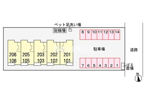 アソシエの駐車場|駐車場