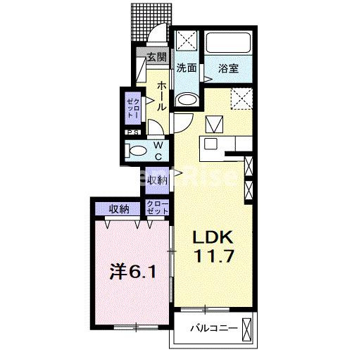 アソシエの間取り|間取図