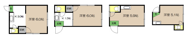 【間取り】 | 売アパート　曙FOB　