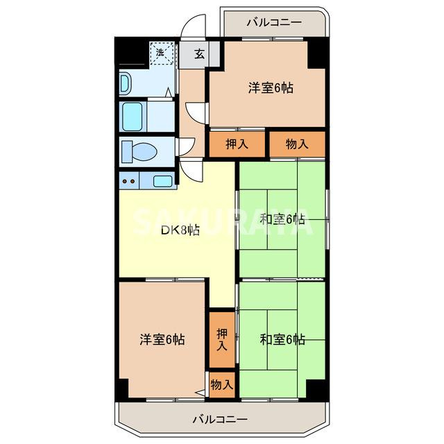 パークサイドヒルズの間取り