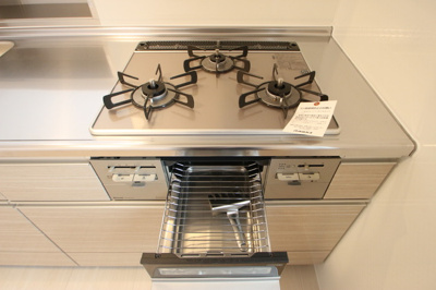  | D-room西長住 弐番館 | 3口ガスコンログリル付
