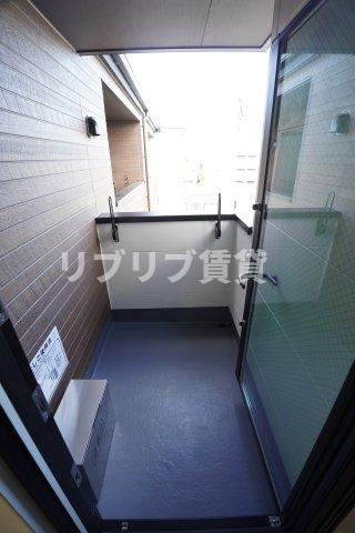 robot home寒川町のバルコニー