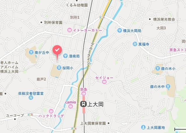 メルヴェイユ上大岡の地図|案内図