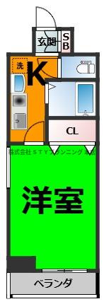 仲介手数料０円！フローラ98の間取り