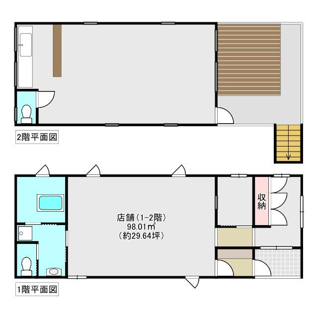 刈谷市東境町　貸店舗の間取り