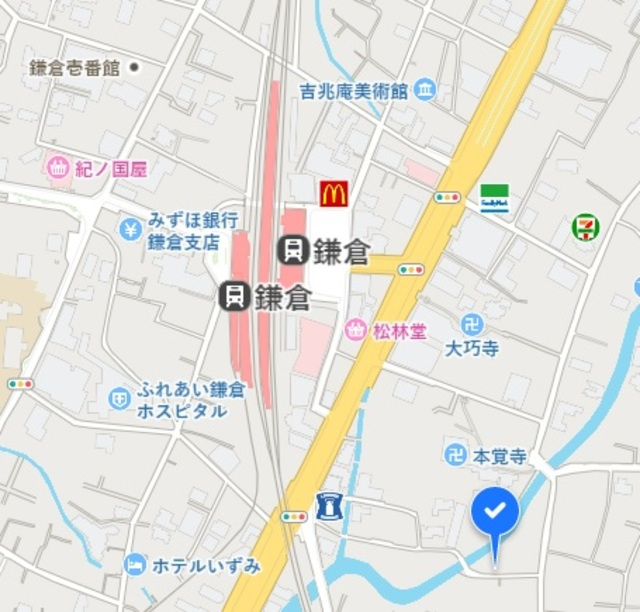 ザ・プレイス鎌倉の地図