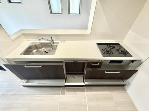 【キッチン】 | 【FIT】小平上水新町３期 | 食洗機を標準装備、日々の洗い物に強い味方♪