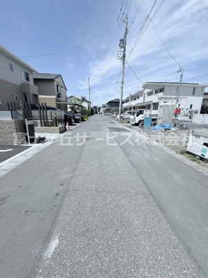 【前面道路含む現地写真】 | 静岡市駿河区大谷 3期 新築一戸建て 1号棟 | 前面道路含む現地写真です