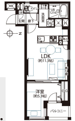 ★仲介手数料無料★菱和パレス西麻布（港区西麻布アドレス）の間取り