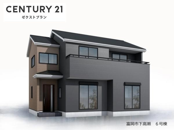 富岡市下高瀬 6号棟の外観|イメージパース※実際の色と異なる場合があります。