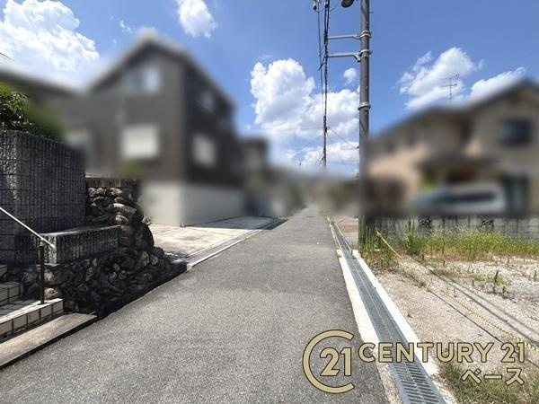 生駒郡斑鳩町龍田北１丁目の売地の前面道路含む現地写真|■現地撮影写真■