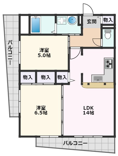 【間取り】 | キャニスコート上新庄
