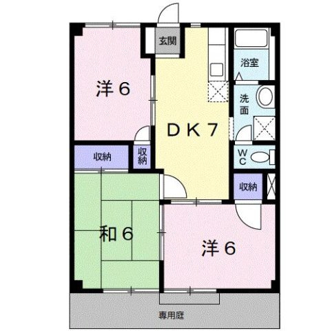 ＭハイツⅡの間取り