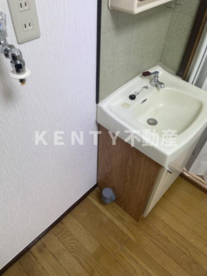 【独立洗面台】 | ハイツリベルテ | 朝の身支度には欠かせない独立洗面化粧台