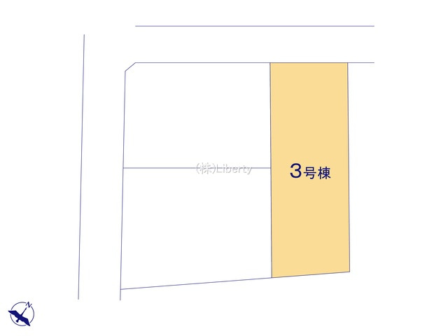 第1常総市東野原　新築戸建　3号棟の区画図