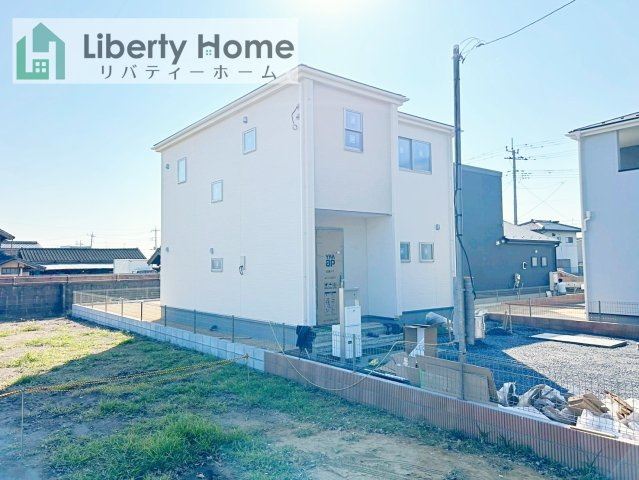 第1常総市東野原　新築戸建　3号棟の前面道路含む現地写真