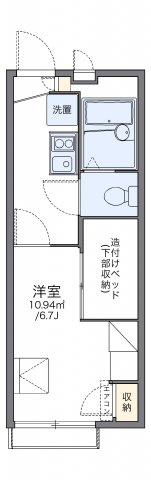 レオパレス野崎通Ｂの間取り